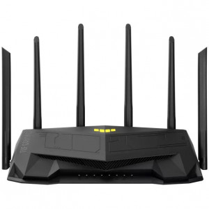 Router gaming TUF Asus WiFi 6, dual-band, quad-core 2.0 GHz, 2.5G dual-port, AiMesh, NM/ TUF-AX6000, Negru - Img 2