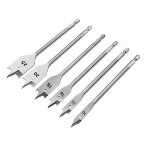 Set de 6 bucati biti pentru lemn. 10,12,16,18,20,25MM