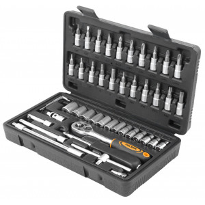 Seturi de 46 de chei tubulare de 1/4" Cr-V, Industrial