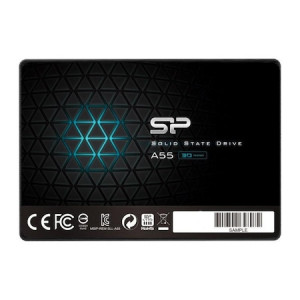 Solid State Drive (SSD) Silicon Power A55, 512GB, 2.5", 7mm, SATA III, Negru - Img 1