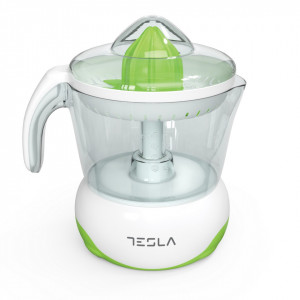Storcator de citrice Tesla, 40 W, 0.7 L, 2 conuri, bol plastic, NM/ CJ100WG, Alb/Verde - Img 1