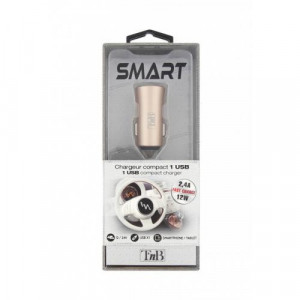 TNB 2.4A Cigar lighter charger - 1 USB port - Gold
