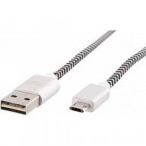 TNB REVERSIBLE MICRO USB CABLE 2M BLACK BLACK