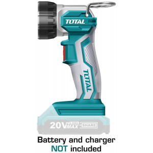 TOTAL - Lampa de lucru - 225 lumeni - Li-Ion - 20V