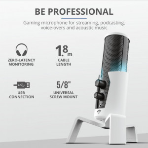 TRUST GXT 258W Fyru USB 4-in-1 Streaming Microphone PS5