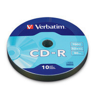 Verbatim CD-R 52x 700MB 10PK Wrap