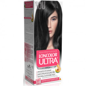 Vopsea de par permanenta Loncolor Ultra 1 Negru, 100 ml