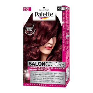 Vopsea de par permanenta Palette Salon Colors RF3 (4-88) Rosu Intens Inchis, 110 ml