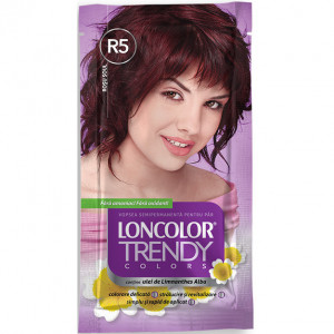 Vopsea de par semi-permanenta fara amoniac Loncolor Trendy Colors R5 Soul Red, 2 x 25 ml