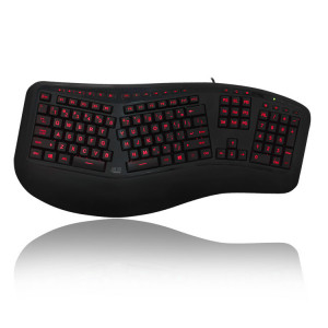 Adesso Tru-Form 150  3-Color Illuminated Ergonomic keyboard USB - Img 4