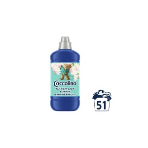 Balsam de rufe Coccolino Water Lily & Pink Grapefruit, 51 spalari, 1.275 L, Albastru - Img 2