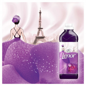 Balsam de rufe Lenor Haute Couture La Desirable, 48 spalari, 1,2 L, Mov - Img 4
