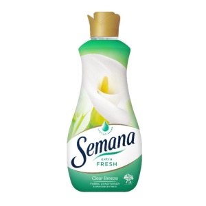 Balsam de rufe superconcentrat Semana Extra Fresh Clear Breeze, 75 spalari, 1.5 l, Alb/Verde