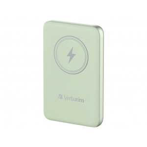 Baterie externa Verbatim, 10.000mAh, Charge'n'Go, magnetic wireless, NM/ 32246, Verde - Img 1