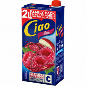 Bautura racoritoare Ciao de mere si zmeura 2L, NM23505