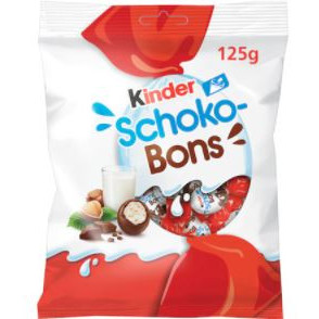 Bomboane de ciocolata cu lapte si bucati de alune Kinder Shoko Bons, NM25373