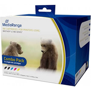 Cartuse inkjet MediaRange Combo Brother LC985, LC-39, NM/ MRB985, Multicolor