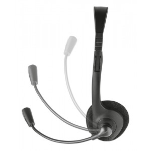 Casti stereo cu microfon Trust Ziva, call center, Negru - Img 2