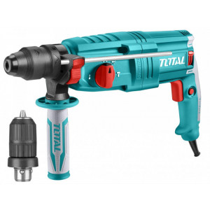 Ciocan rotopercutor Total TH308268-2/NM, 2.5 J, 800 W, 1100 Rpm, 4000 Bpm, SDS+, 220 V, mandrina 13 mm, Verde