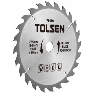 Disc circular cu vidia pentru lemn 235x30x60T