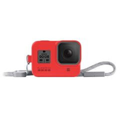 Husa silicon + snur GoPro Hero8, NM/ AJSST-008, Rosu electric - Img 3