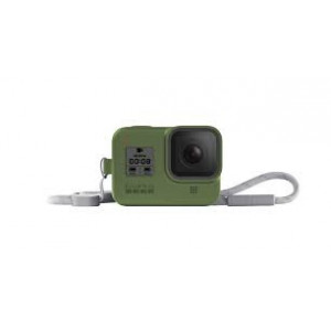 Husa silicon + snur reglabil GoPro Sleeve, compatibil cu Hero8, NM/ AJSST-005 Verde - Img 1
