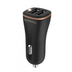 Incarcator auto Duracell dual USB-A QC 27W, Negru