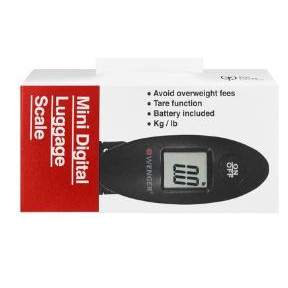 Mini cantar pentru cantarirea bagajelor Wenger Mini Digital Luggage Scale, NM/ 611883-M, Negru - Img 3