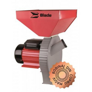 Moara pentru cereale si furaje Blade MR0002/NM, 3000 Rpm, 2.7 Kw, 200 kg/h, cuva mare, Rosu/Gri - Img 6
