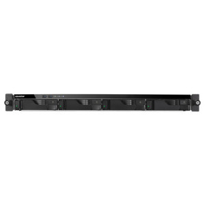 Network Attached Storage Asustor AS6204RS, Intel Celeron Quad-Core, 4GB DDR3L, GbE x 4, USB 3.1 Gen-1 x 4, 4 Bay Rackmount NAS, Negru - Img 1