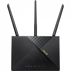 Router Asus AX1800, Dual-Band WiFi 6 Router 4G , Captive portal, Lifetime Free Internet Security, NM/ 4G-AX56, Negru - Img 1