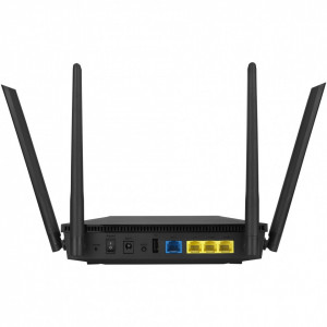 Router wireless Asus WiFi 6 (802.11ax), AX1800 Trend Micro, dual core CPU, compatibil ASUS AiMesh, NM/ RT-AX1800U, Negru - Img 2
