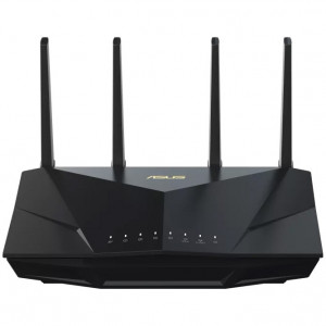 Router wireless Asus WiFi 6 (802.11ax), AX5400, Trend Micro, compatibil Asus AiMesh, MU-MIMO, OFDMA, Negru - Img 2