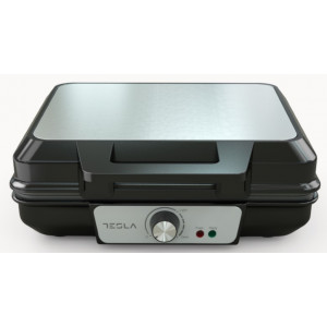 Sandwich/Waffle-maker Tesla, 1000 W, placi antiaderente, indicator luminos, NM/ WM200BX, Negru-Inox - Img 4