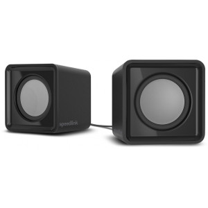 Set boxe compacte SpeedLink Twoxo, NM/SL-810004-BK, USB, 2.0, 2 x 2.5 W, 5 W RMS, Negru - Img 1