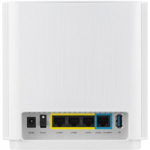 Sistem WiFi Mesh Asus, ZenWiFi, AX7800, 265mp2, -PK, LAN Aggregation, 2.5G port, NM/ XT9(W-1-PK), Alb - Img 4