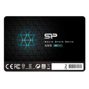 Solid State Drive SSD Silicon Power A55, 2 TB, 2.5 inch, SATA III, 560 MB/s, NM/ SP002TBSS3A55S25, Negru - Img 1