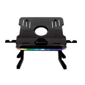 Stand pliabil pentru laptop gaming SureFire Protus X2, iluminare RGB, NM/ 48843, Negru - Img 1