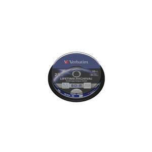 VERBATIM M-DISC BD-R 25GB 4X INKJET PRINTABLE Spindle 10