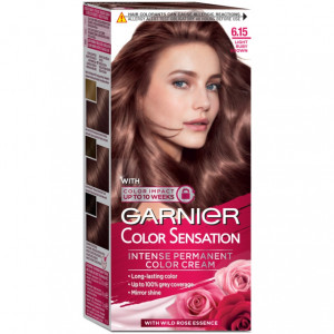 Vopsea de par permanenta cu amoniac Garnier Color Sensation 6.15 Light Ruby Brown, 112 ml