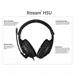 Adesso Stereo USB Multimedia Headphones with Microphone - Img 7