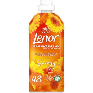 Balsam de rufe Lenor Linden Blossom & Calendula, 48 spalari, 1,2 L, Galben - Img 1
