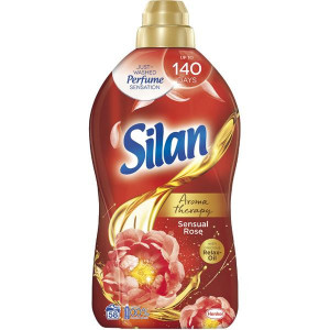 Balsam de rufe Silan Aromatherapy Sensual Rose, 58 spalari, 1.45 L, Rosu