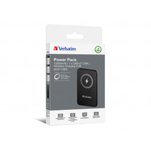 Baterie externa Verbatim, 10.000mAh, Charge'n'Go, magnetic wireless, NM/ 32245, Negru - Img 4