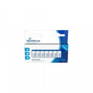 Baterii alcaline MediaRange Premium Micro, MRBAT102/NM, AAA, LR03, 1,5V, 10 bucati, Albastru