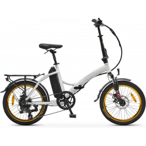 Bicicleta asistata electric Argento Piuma-S, Shimano Tourney 7 viteze, motor 250W, pliabila, NM/ AR-BI-220005, Alb - Img 1