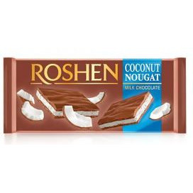 Ciocolata cu crema de cocos Roshen Chocolate Milk Coconut Nougat 90g, NM21911