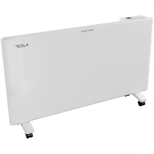 Convector electric Tesla, 2000W, termostat reglabil cu autoresetare, consum optimizat, anti-rasturnare, NM/ PC501WD, Alb - Img 1