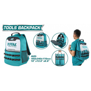 Ghiozdan pentru scule Total THBP0201/NM, 20kg, Verde - Img 2