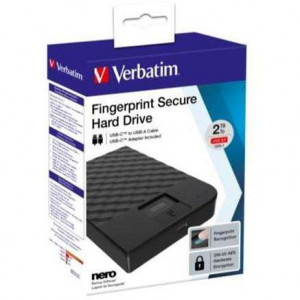 HDD extern Verbatim Executive, 2 TB, senzor amprenta, USB 3.2 G1/ USB-C, NM/ 53653, Argintiu - Img 2